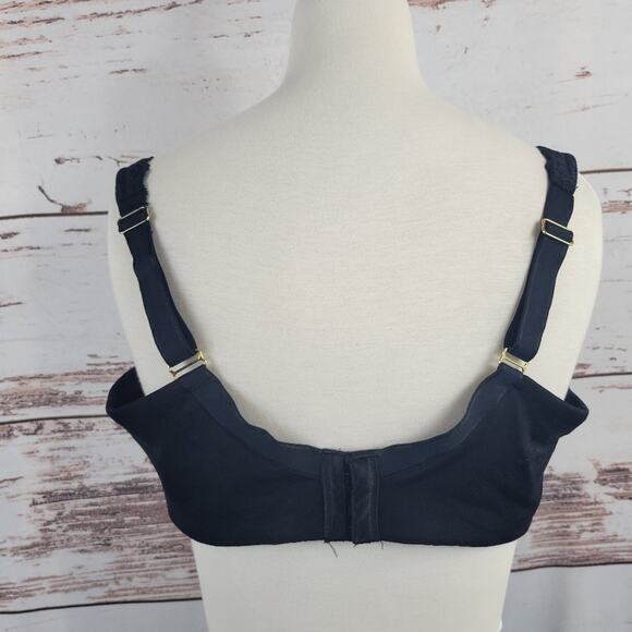 Soma embraceable full coverage lace trim bra 40DD Black - Picture 2 of 6